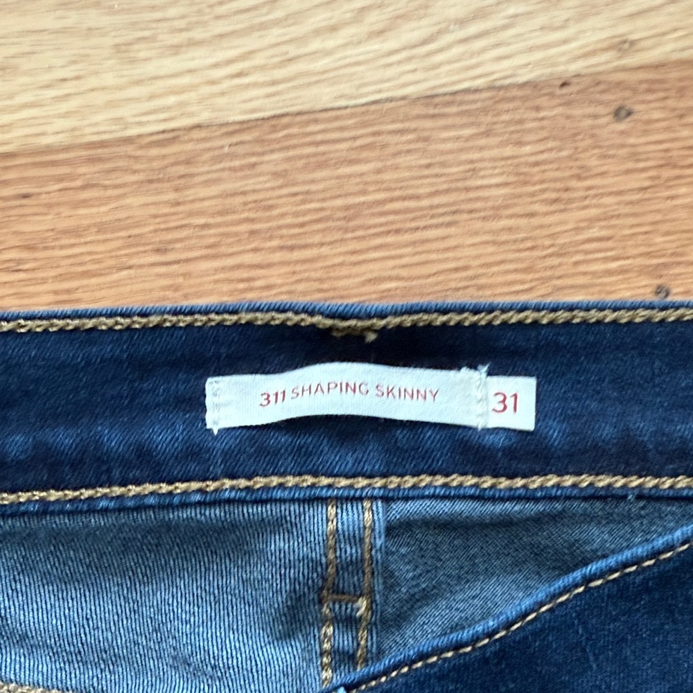 Levi's Dark Blue 311 Shaping Skinny Jeans - Picture 2 of 5